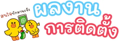 ผลงานการติดตั้ง